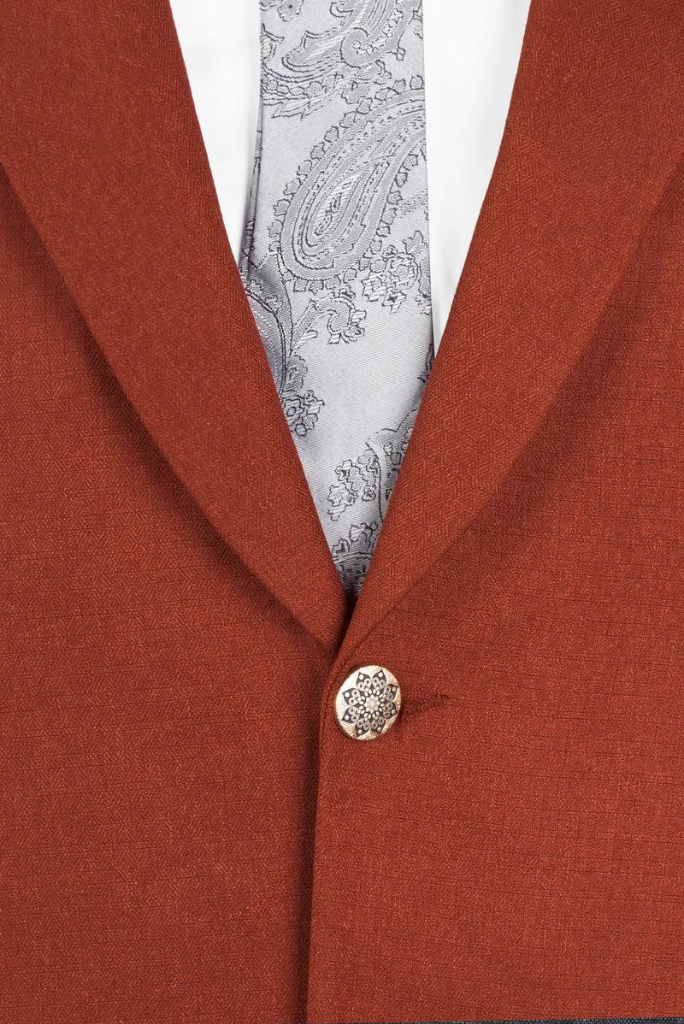 Man Wedding Suit Two Piece Rust Dinner Suit Formal Event Suit Party Wear Suit Groomsmen Gift