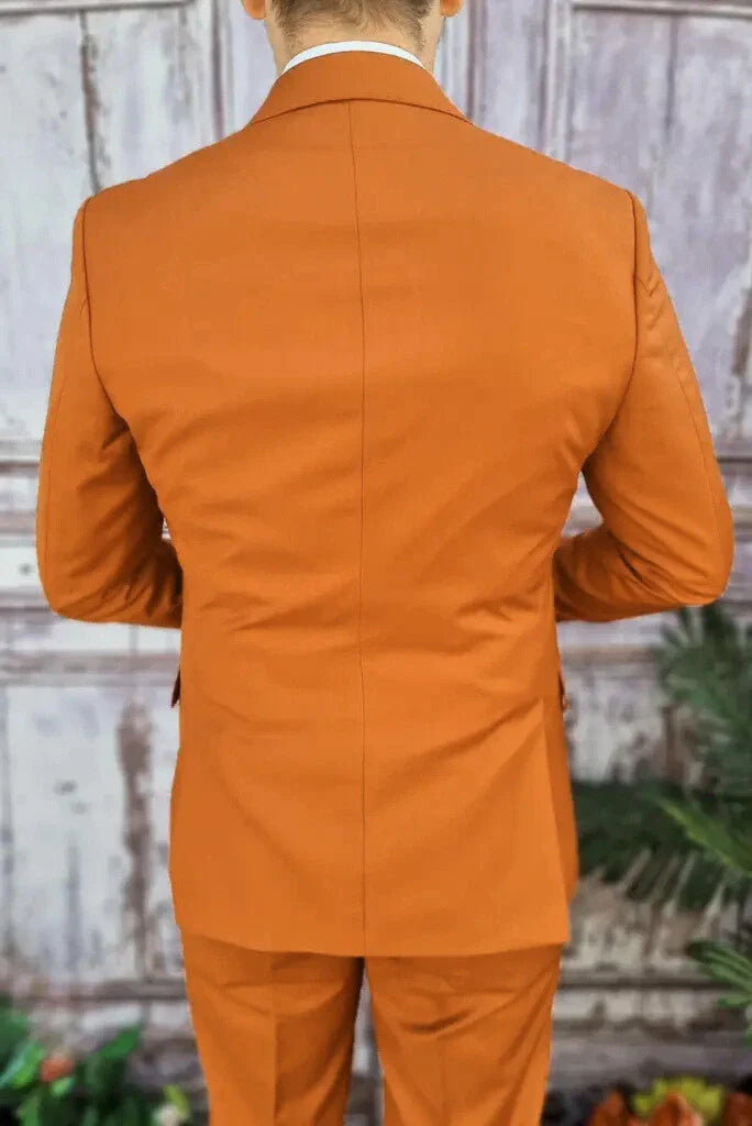 Men Suits Orange  3 Piece Beach Wedding Suit Groom Wear Suits Wedding Suit Men suits Prom suits for men orange suit must read caption