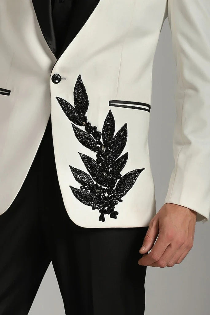 Men Premium Off White Tuxedo Designer Suit Classic Wedding, Party, Reception, Groom, Mens Gifts