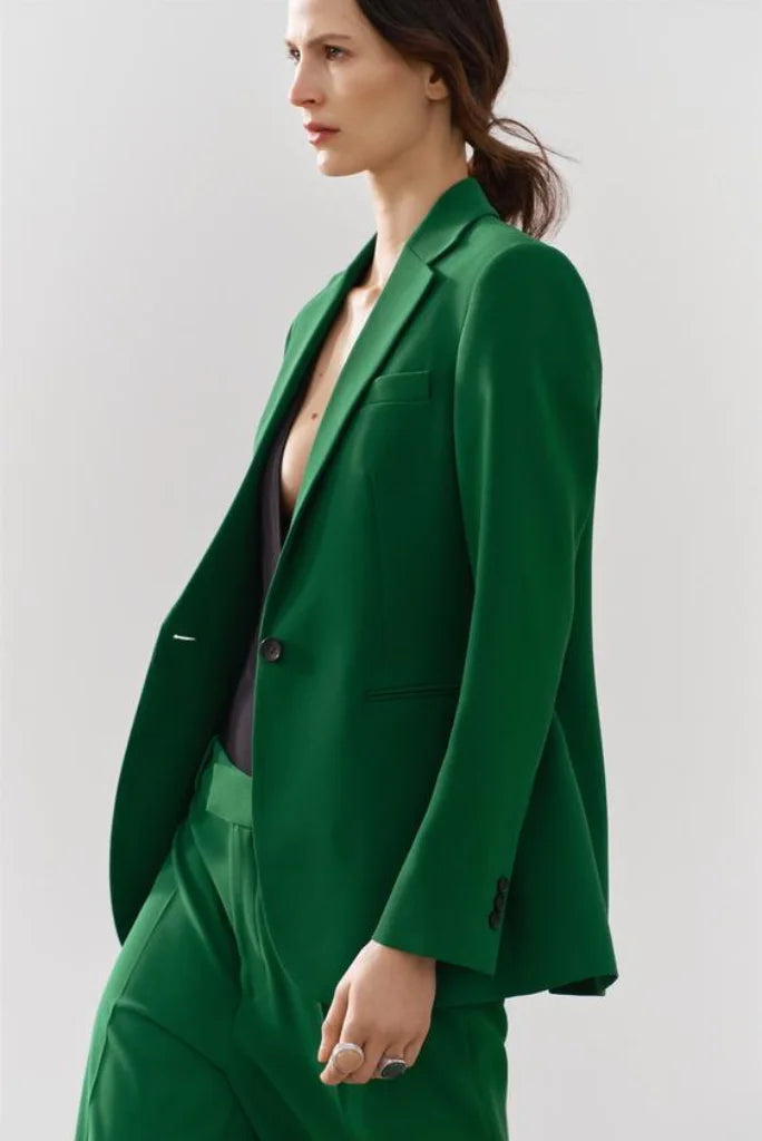 Women Jade Green 2 Piece Classic Partywear Suit, Cocktail Prom and Event Wear Outfit For Her