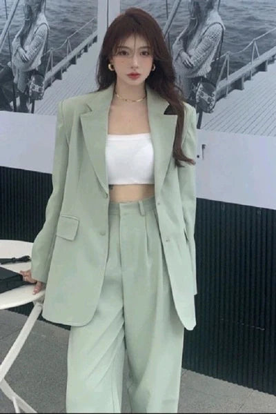 Sage Green Suit For Women Is A Classic Wear For Parties & Evening Dates & Many Events
