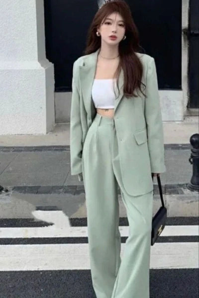 Sage Green Suit For Women Is A Classic Wear For Parties & Evening Dates & Many Events